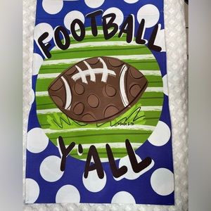 Football 🏈 garden mailbox flag